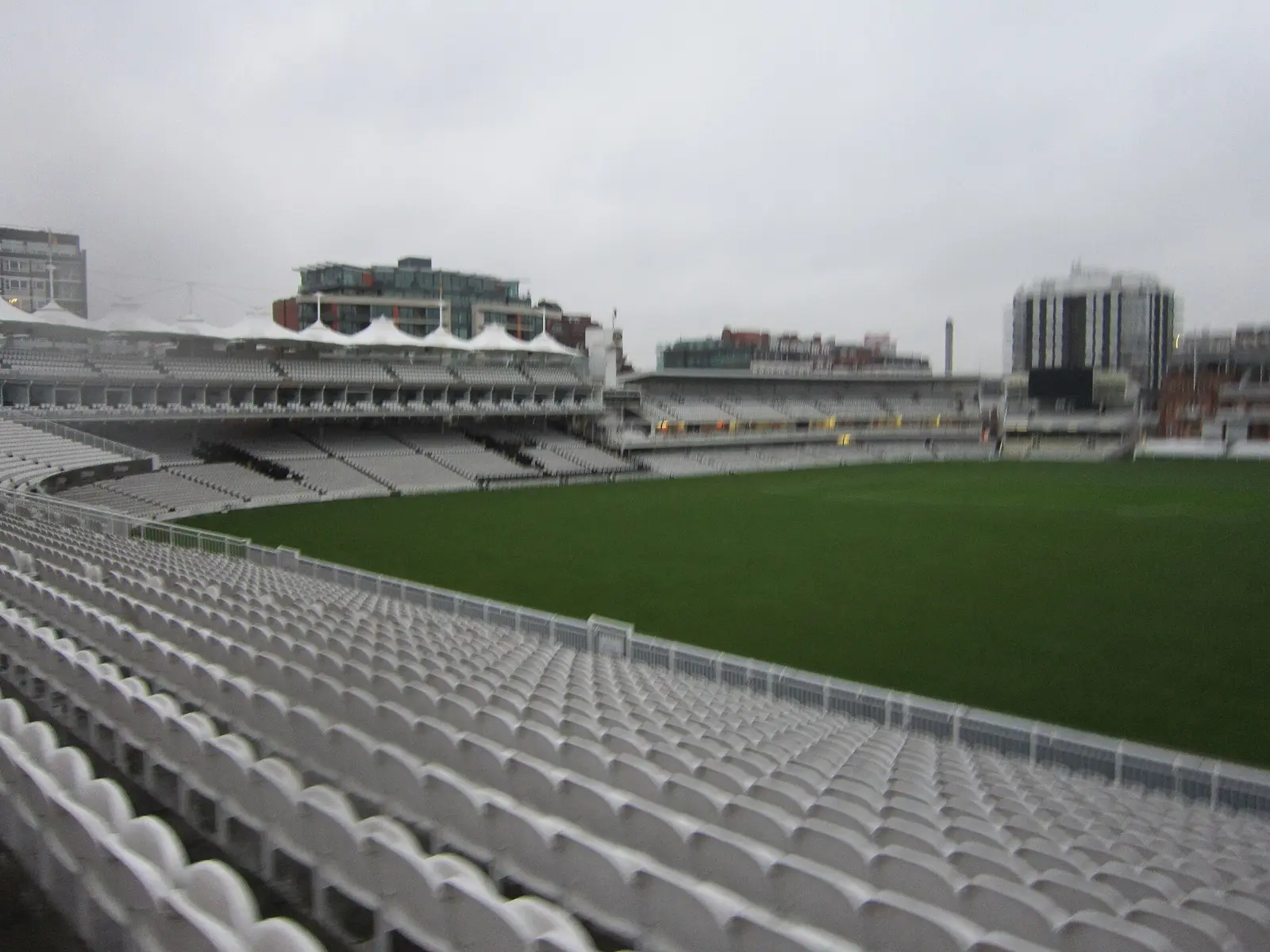 The stands and outfield at Lord's Cricket Ground